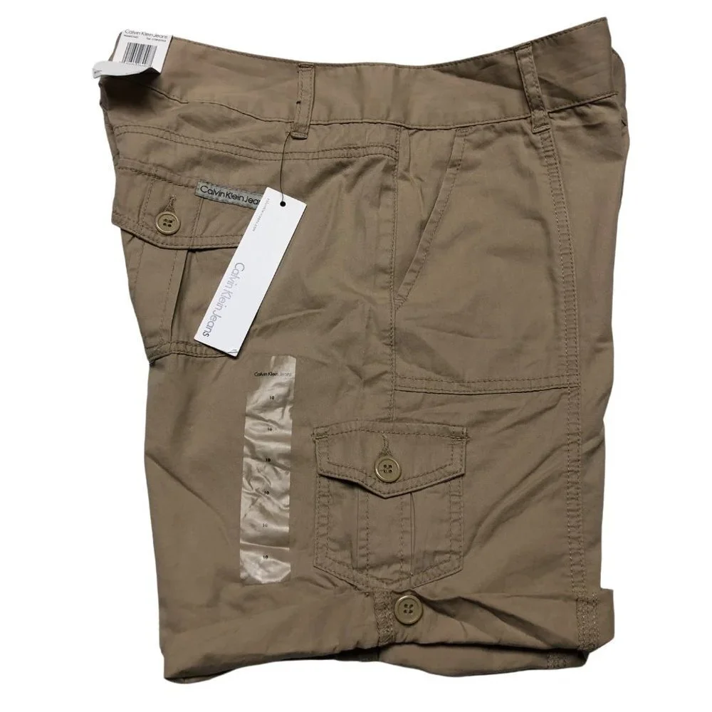 CALVIN KLEIN‎ ROLLTAB SHORTS SZ 10 NEW WITH TAG